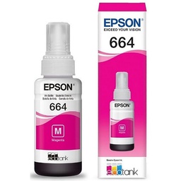 [T664320-AL] Botella de Tinta Epson T664 , Magenta 70ML, (T664320-AL), Caja.