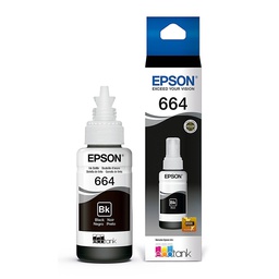[T664120-AL] Botella de Tinta Epson T664, Negro 70ML,(T664120-AL) Caja.