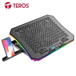 [TE-7130N] Cooler Teros TE-7130N, RGB Notebook  Hasta 19" / 3 Fan de 11cm