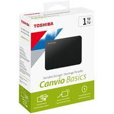 [HDTB510XK3AA] Disco Duro Externo Toshiba Canvio Basics, 1TB, USB 3.0, 2.5", Negro.