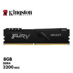 [KF432C16BB/8] Memoria RAM Kingston Fury Beast, 8GB, DDR4-3200MHz, PC4-25600, CL16, 1.35V.