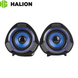 [HA-S228] Parlante Gaming, Halion (HA-S228) 10w, USB 2.0, Azul.