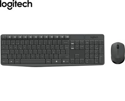 [920-007901] Teclado Logitech + Mouse Inalámbrico MK235 Wireless USB SP Black