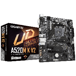 [A520M K V2] Placa Base Gigabyte A520M K V2 (rev 1.0) AM4, DDR4, LAN, VGA, HDMI. Micro ATX