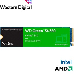 [WDS250G2G0C] Unidad de Estado Solido WESTERN DIGITAL Green SN350 NVMe, 250GB M.2 2280