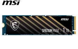 [M450] Unidad de Estado Solido MSI SPATIUM M450 M.2 1TB, PCIe Gen4 x4, NVMe 1.4