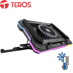 [TE7133N] Cooler Teros TE-7133N RGB, Compatible con Notebooks de 14" hasta 19"