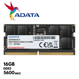 [AD5S560016G-S] Memoria Ram SODIMM - Adata Premier 16GB, DDR5-5600MHz, CL40, 1.1V, 262-pin.