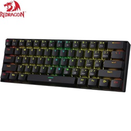 [K630RGB] Teclado Mecánico Redragon DRAGONBORN K630 RGB, Black, Switch Red, Español.