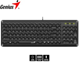 [31310020401] Teclado Genius Slimstar Q200, Usb, Multimedia, Black.