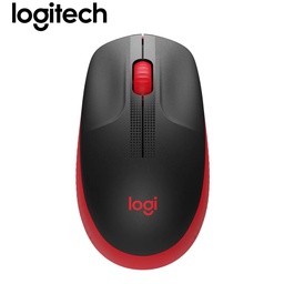 [910-005904] Mouse Logitech M190 Inalámbrico, Full-Size, Red.