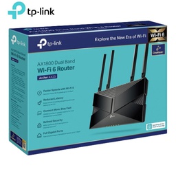 [Archer AX23] Router Inalámbrico TP-Link, Archer AX23 (AX1800), WI-FI 6, Dual Band, 1201 Mbps (5Ghz) 574 Mbps (2.4Ghz).