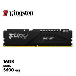 [KF556C40BB-16] Memoria Kingston Fury Beast 16GB DDR5-5600MHz, PC5-44800, CL40, 1.25V, 288-Pin, DIMM