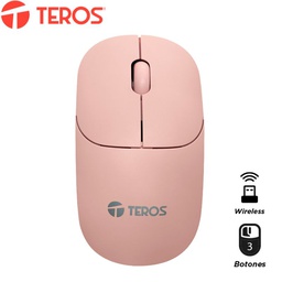 [TE-1218S] Mouse óptico inalámbrico TEROS TE-1218S, 1000 DPI, receptor USB, 3 botones
