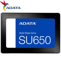 Unidad de Estado Solido ADATA, SU650, 256GB, Sata 6GB/S, 2.5", 7mm, 3D NAND.