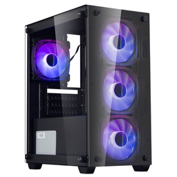 [Ragnarok 323] Case Gaming HALION Ragnarok 323, Vidrio Templado, 4 x RGB, Fuente 550w