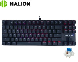 Teclado Gamer Mecánico HALION Clipper, HA-KG848