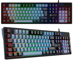 [AGC-5500KBL-SP] Kit Gaming Teclado Mecánico + Mouse Antryx GC-5500 Black &amp; Grey, Switch Blue.