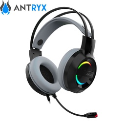 [AGH-7100KGY] Audífono C/Micrófono Antryx Iris-K Gray, 7.1 Virtual, USB.