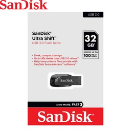 [SDCZ410-032G-G46] Memoria Flash USB SanDisk Ultra Shift, 32GB, USB 3.2 GEN1