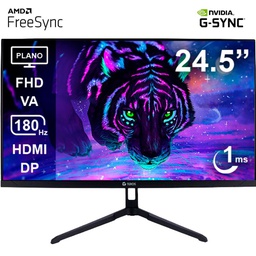 [TE-2475G] Monitor Plano Gaming Teros TE-2475G 24.5" FHD VA, 180Hz 1ms, HDMI, DP, Audio Out, Negro.