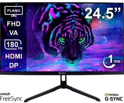[TE-2475G] Monitor Plano Gaming Teros TE-2475G 24.5" FHD VA, 180Hz 1ms, HDMI, DP, Audio Out, Negro.