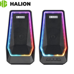 [HA-S271] Parlante Gaming, Halion (HA-S271) 10w, USB, RGB.