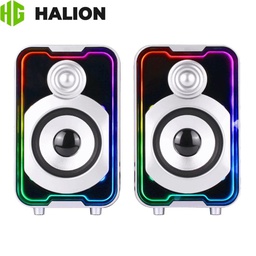 [HA-S272] Parlante Gaming, Halion (HA-S272) 10w, USB, RGB.