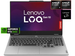 Laptop Lenovo LOQ 15AHP10, AMD Ryzen 7 250 3.3/5.1GHz, | 15.6” - FHD IPS 144Hz | RAM 16GB DDR5 | 512GB SSD | Nvidia RTX5050 8Gb | Español | FreeDos.